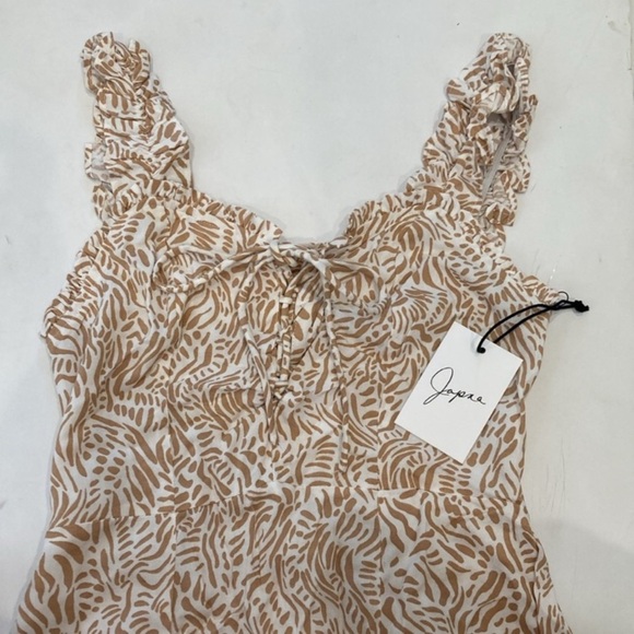 Japna Dresses & Skirts - JAPNA NWT Neutral Print Strappy Midi Maxi Dress XS